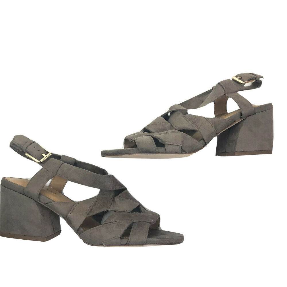 Comfortview Women’s Size 8.5 Felipa Open Toe Ankle Strap Sandals Block Heels